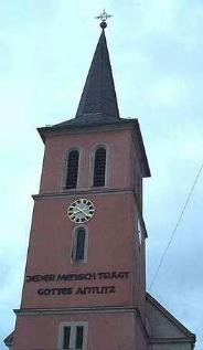 Turmuhr an der alten
                    Kirche