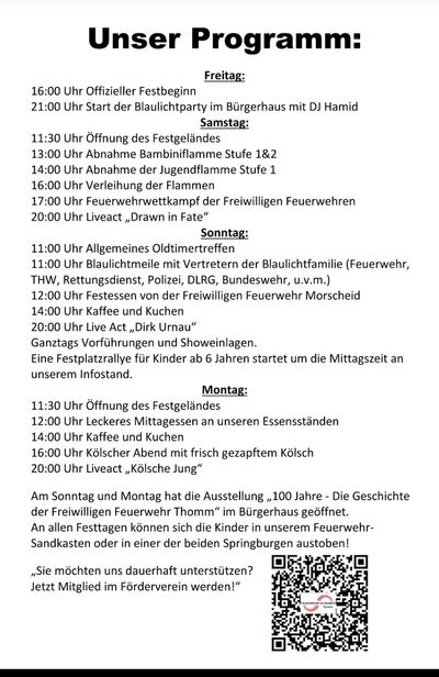 100 Jahre FF Thomm